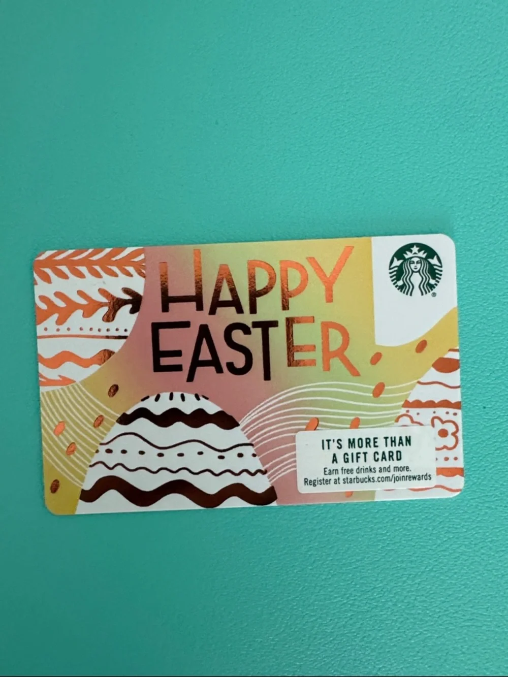Starbucks unused no